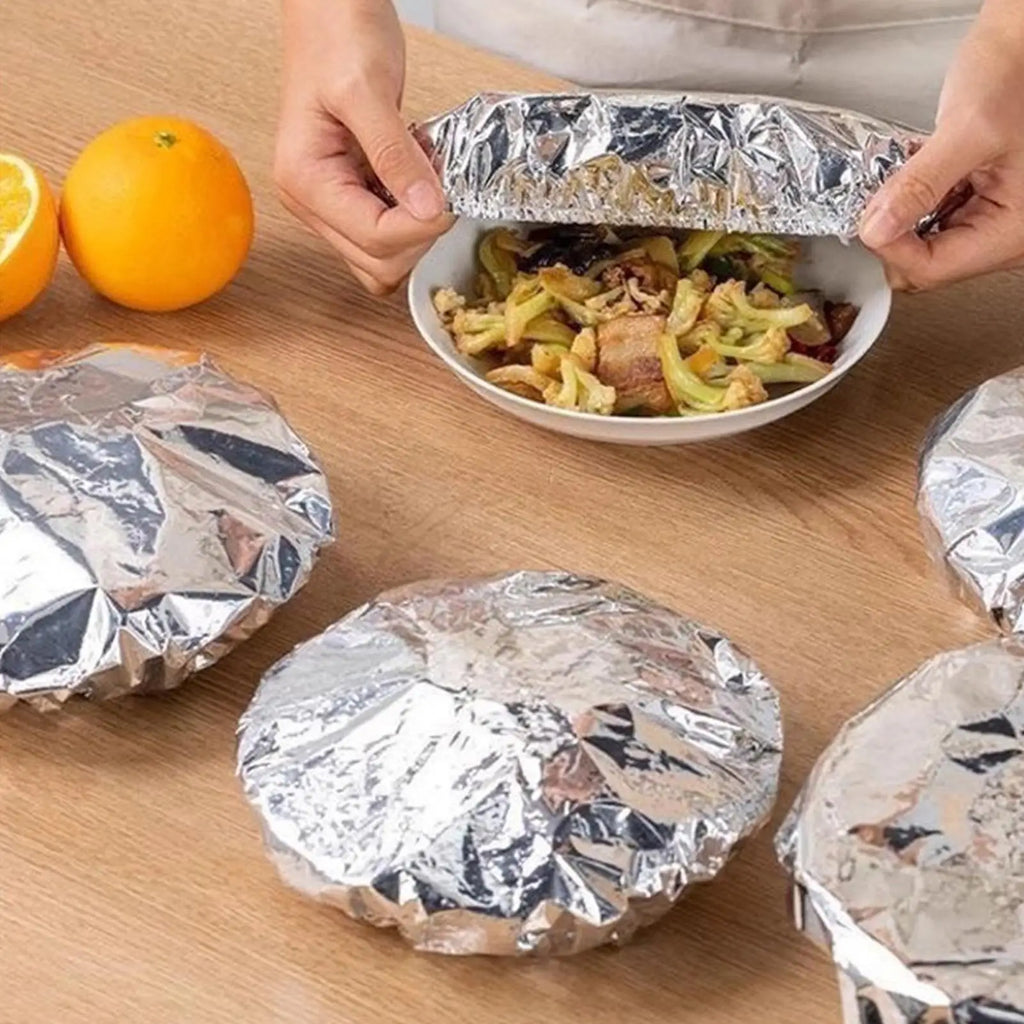 30-Pack Reusable Aluminum Foil Food Covers – Keep Meals Warm Food Insulation Covers Zpaxo