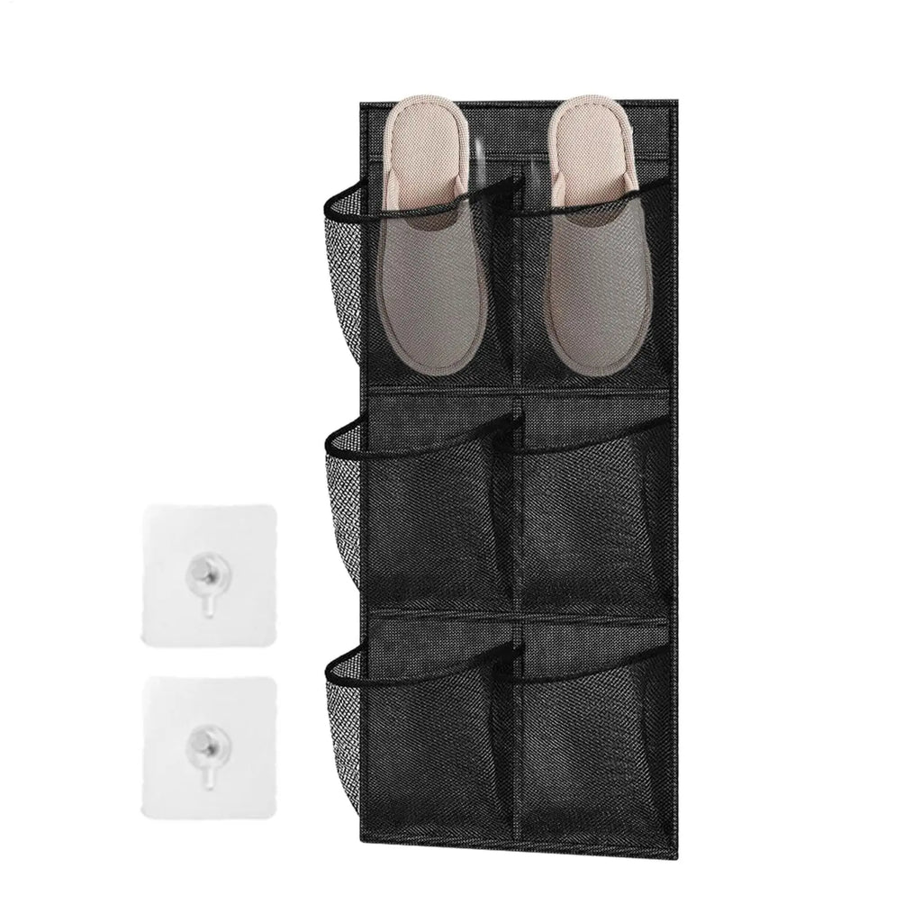 6-Pocket Mesh Hanging Organizer – Over Door & Wall Storage Hanging Storage Organizer Zpaxo