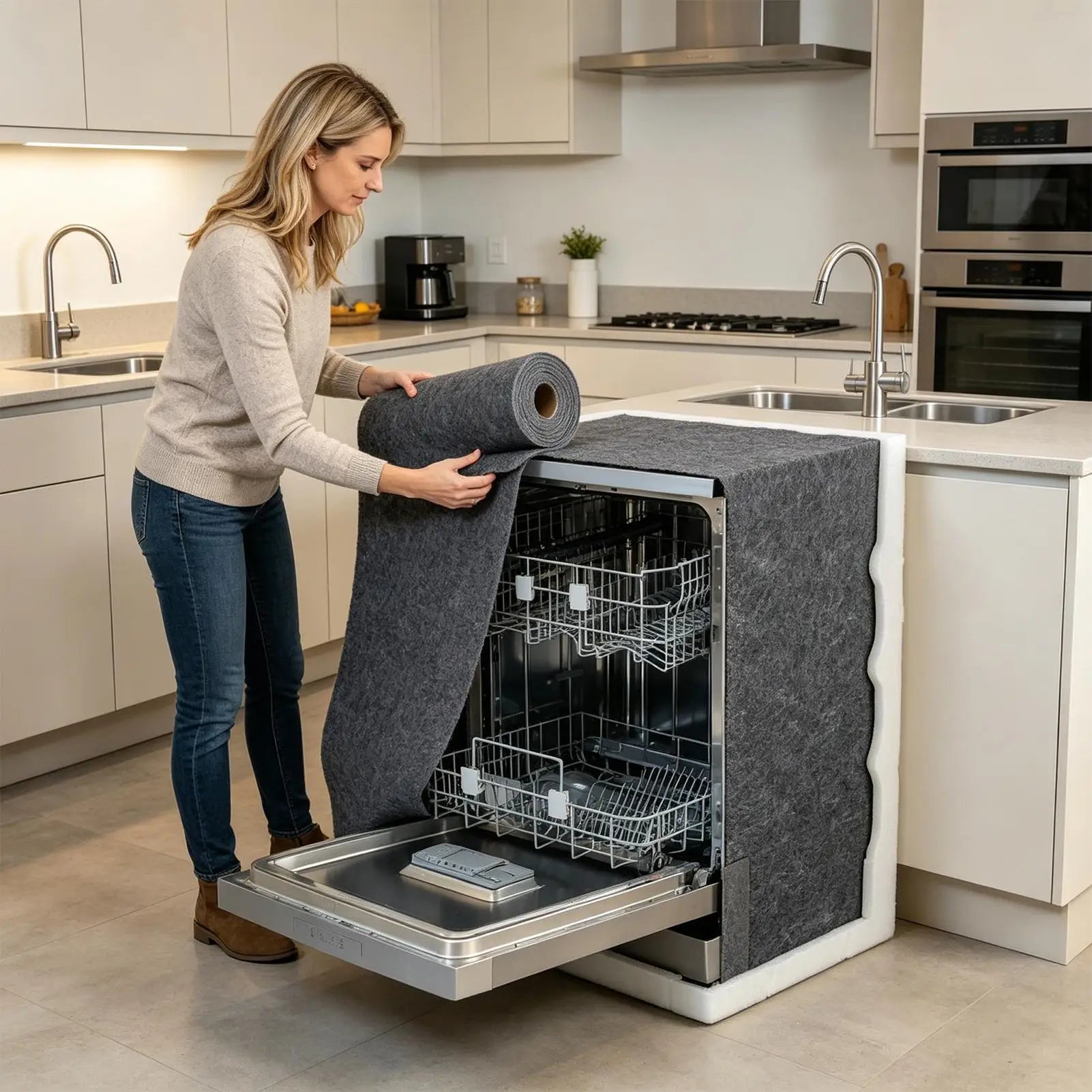 Dishwasher Insulation Blanket Heat Noise Protection Sheet Wall Attic