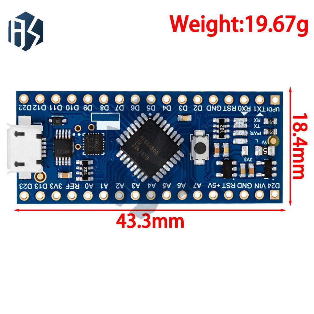 Arrival Thinary Nano Controller Compatible Arduino Every Atmega4808 Zpaxo
