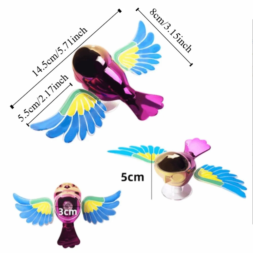 Shaking Wings Design Motorcycle Rearview Mirror Decoration Decorative Accessories Bird Shape Car Sunroof Decoration Zpaxo