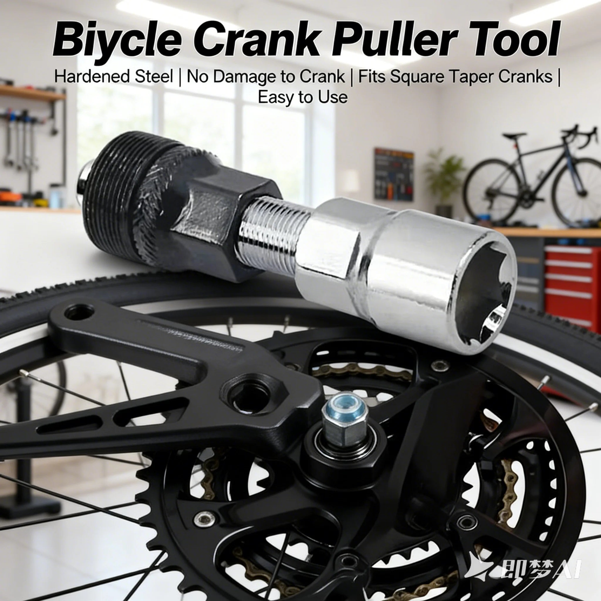 Bicycle Crank Puller & Bottom Bracket Extractor Tool Bike Repair Tool Zpaxo