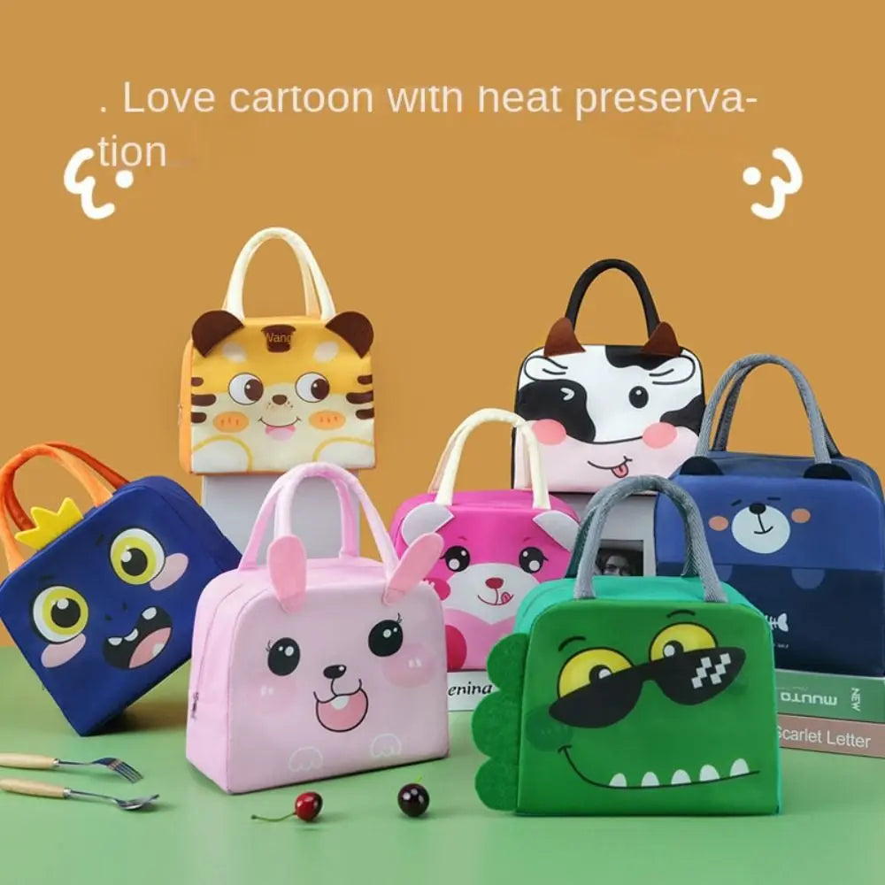 Cartoon Insulated Lunch Bag – Oxford Cloth Thermal Tote