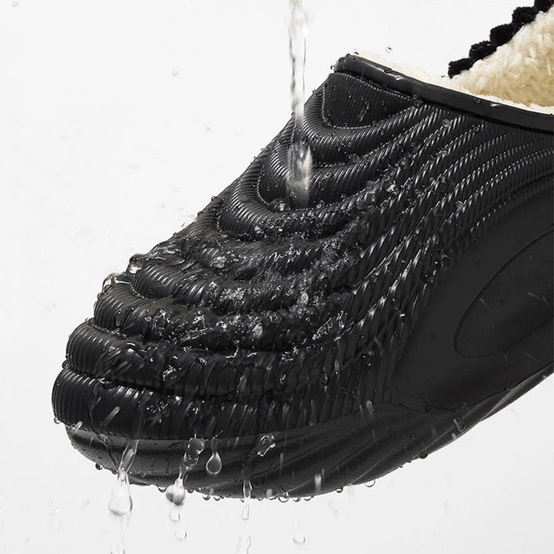 Warm Plush Waterproof EVA Indoor Slippers Women Winter Soft Thick