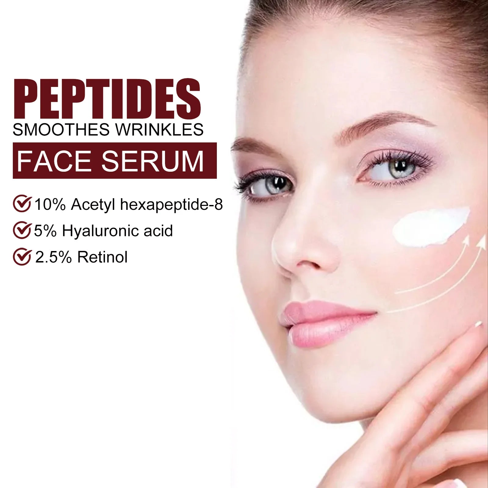 Peptide Face Cream Anti-Wrinkle Anti Aging Lift Firming Lighten Fine Lines Repair Whitening Moisturizer Facial Skin Care Product Zpaxo