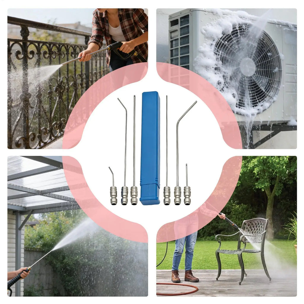 Pressure Washer Nozzle Stainless Steel Quick Connect Tips Gutter Roof