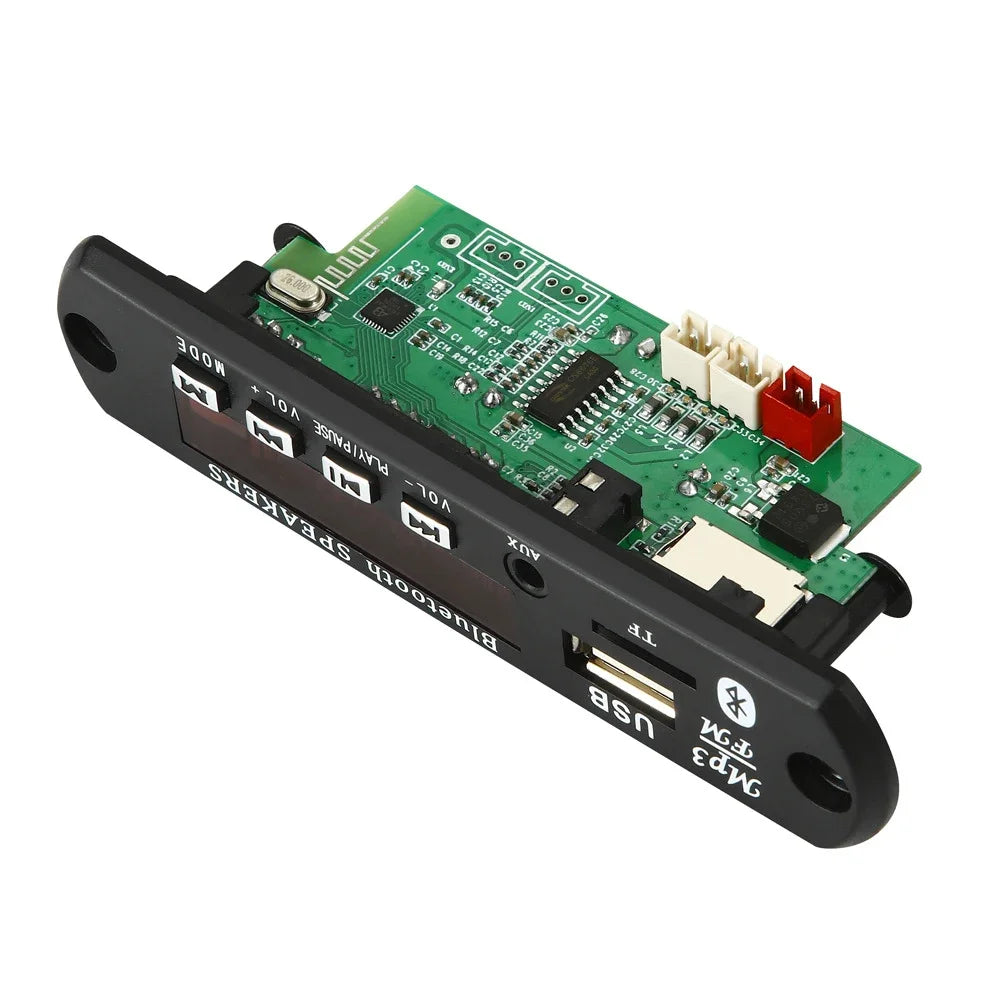 50W Amplifier MP3 Decoder Board DC 9V 12V BT5.0 Car MP3 Player USB Recording Module FM AUX Radio For Speaker Handsfree Zpaxo