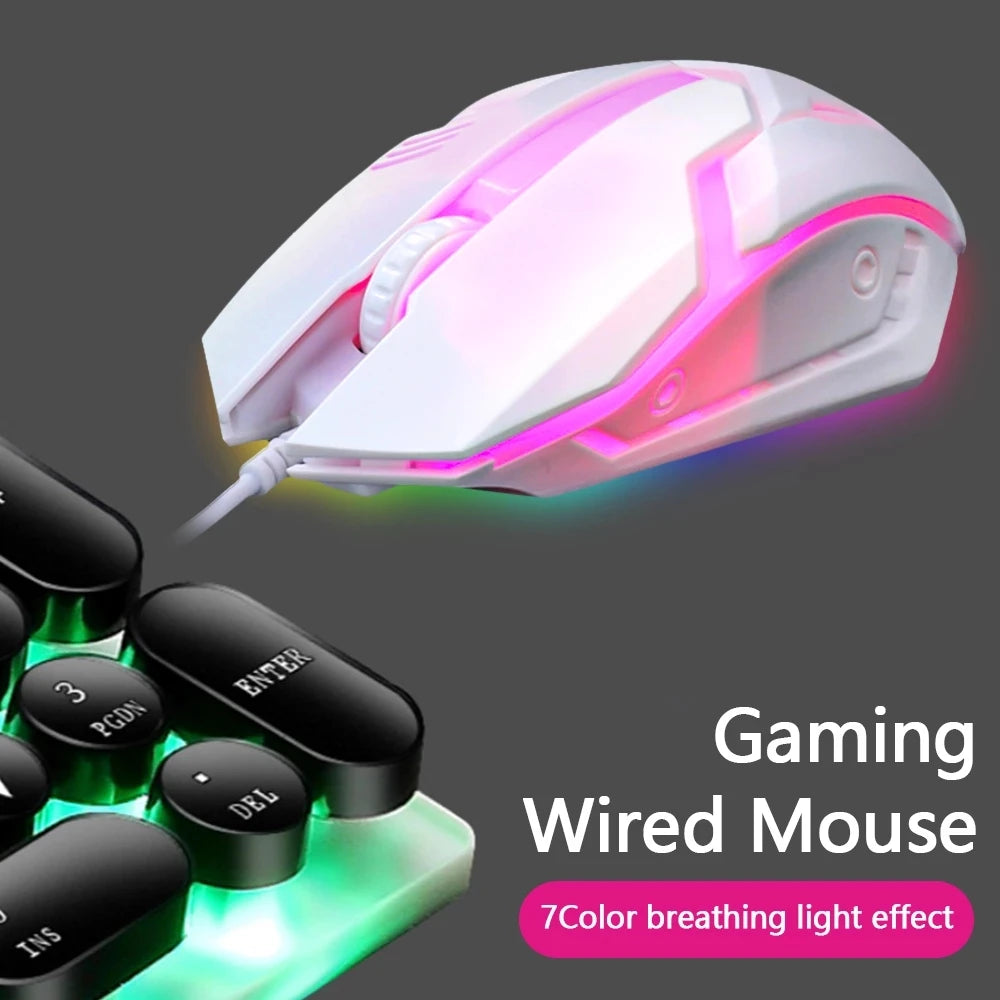 Limei S1 E Sports LED Luminous Backlit Wired Mouse USB Desktop Laptop Zpaxo