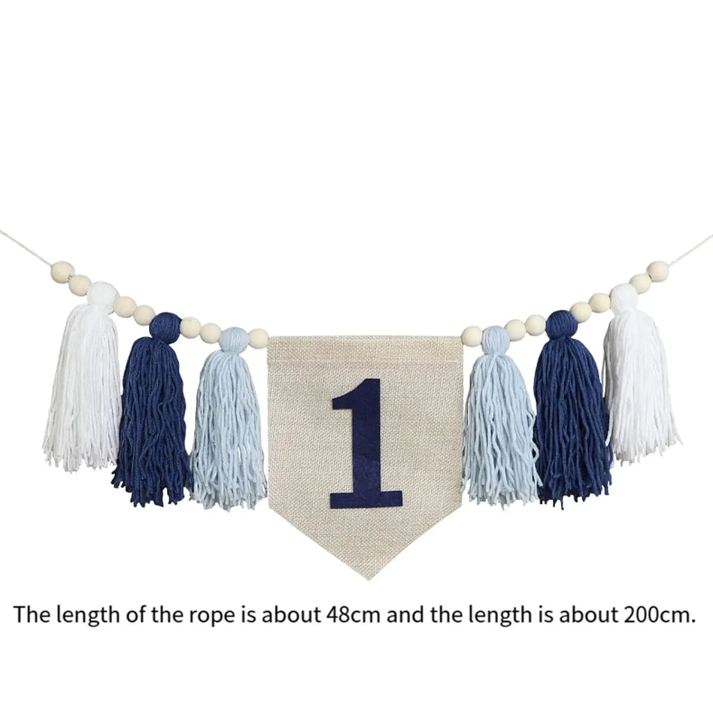 1ST Birthday Highchair Banner Decoration Photo Prop Birthday Party Birthday Zpaxo