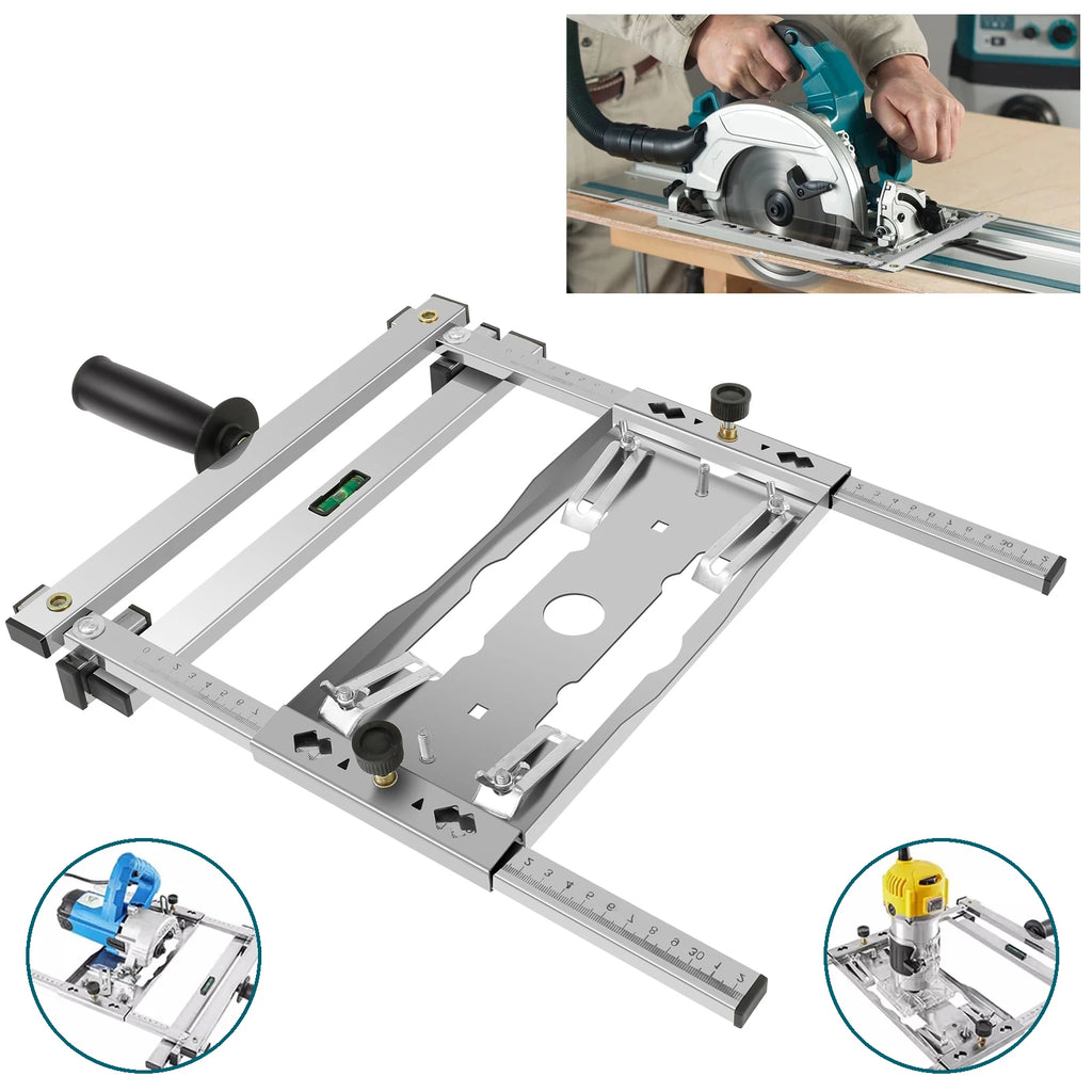 Cutting Machine Edge Guide Positioner Stainless Steel Multifunctional Cutting Machine Safety Woodworking Table Saw Circular Saw Zpaxo