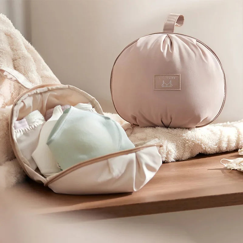 Ball-Shaped Underwear Storage Bag – Travel Bra & Sock Organizer Travel Storage Bag Zpaxo