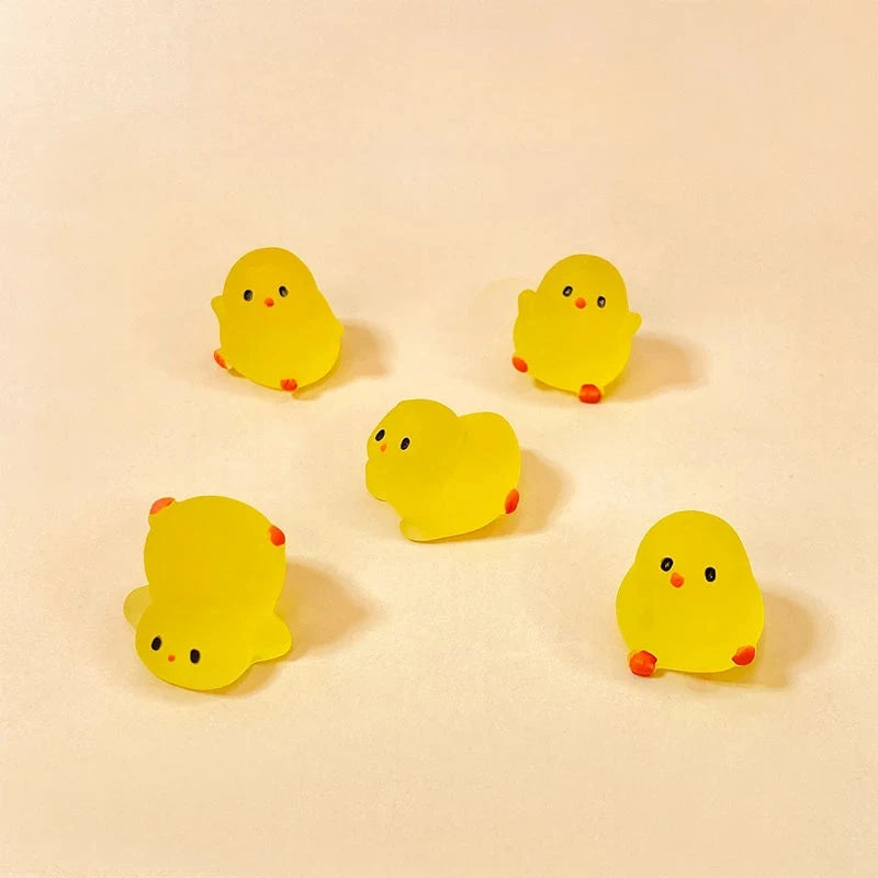 10 20 100 Mini Fluorescent Chubby Chicken Crafts Glow-in-the-dark