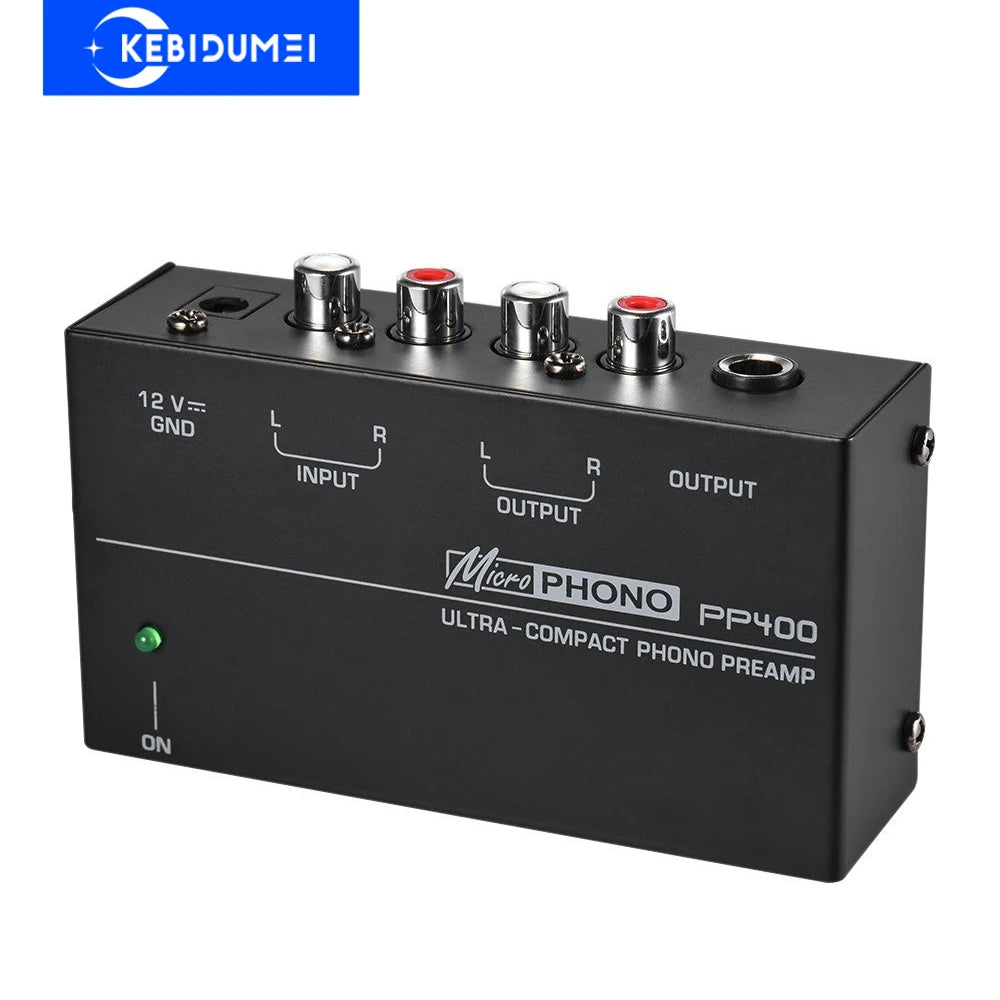 PP400 Ultra-compact Phono Preamp Preamplifier Home Mini Audio