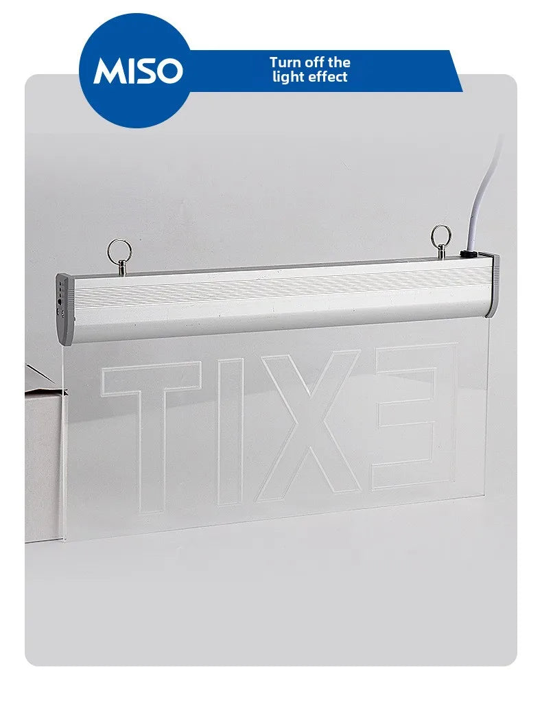 LED Emergency Exit Sign – Self-Luminous, Battery Backup, IP65 Emergency Exit Sign Zpaxo