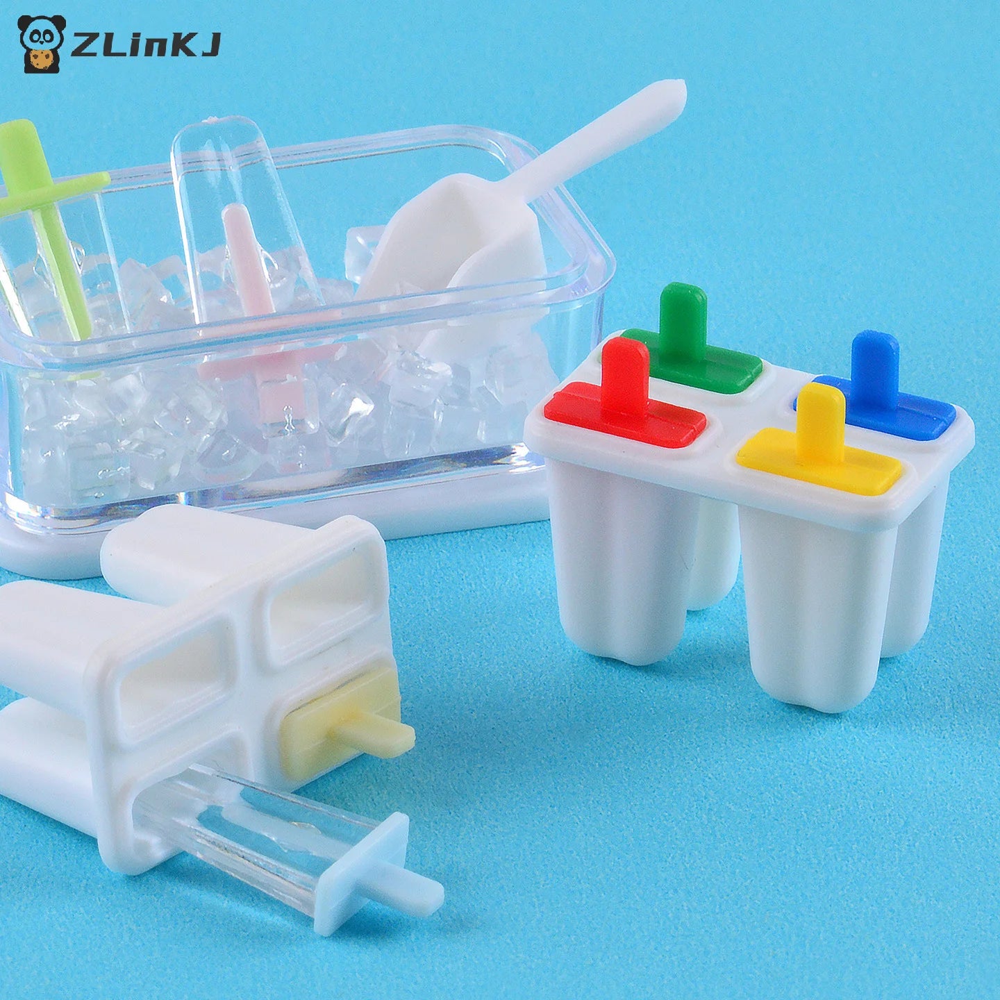 ▶1 Set Mini Ice Stick Ornament Cute Miniature Dollhouse Food Simulation Ice Cream Popsicle Model For Doll DIY Accessories Zpaxo