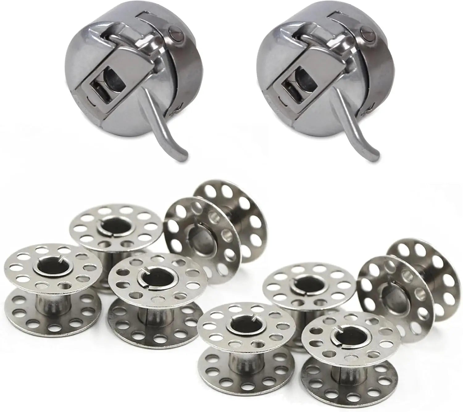 Metal Bobbins & Bobbin Case Set – Brother & Singer Machines Sewing Machine Parts Zpaxo 1 SET