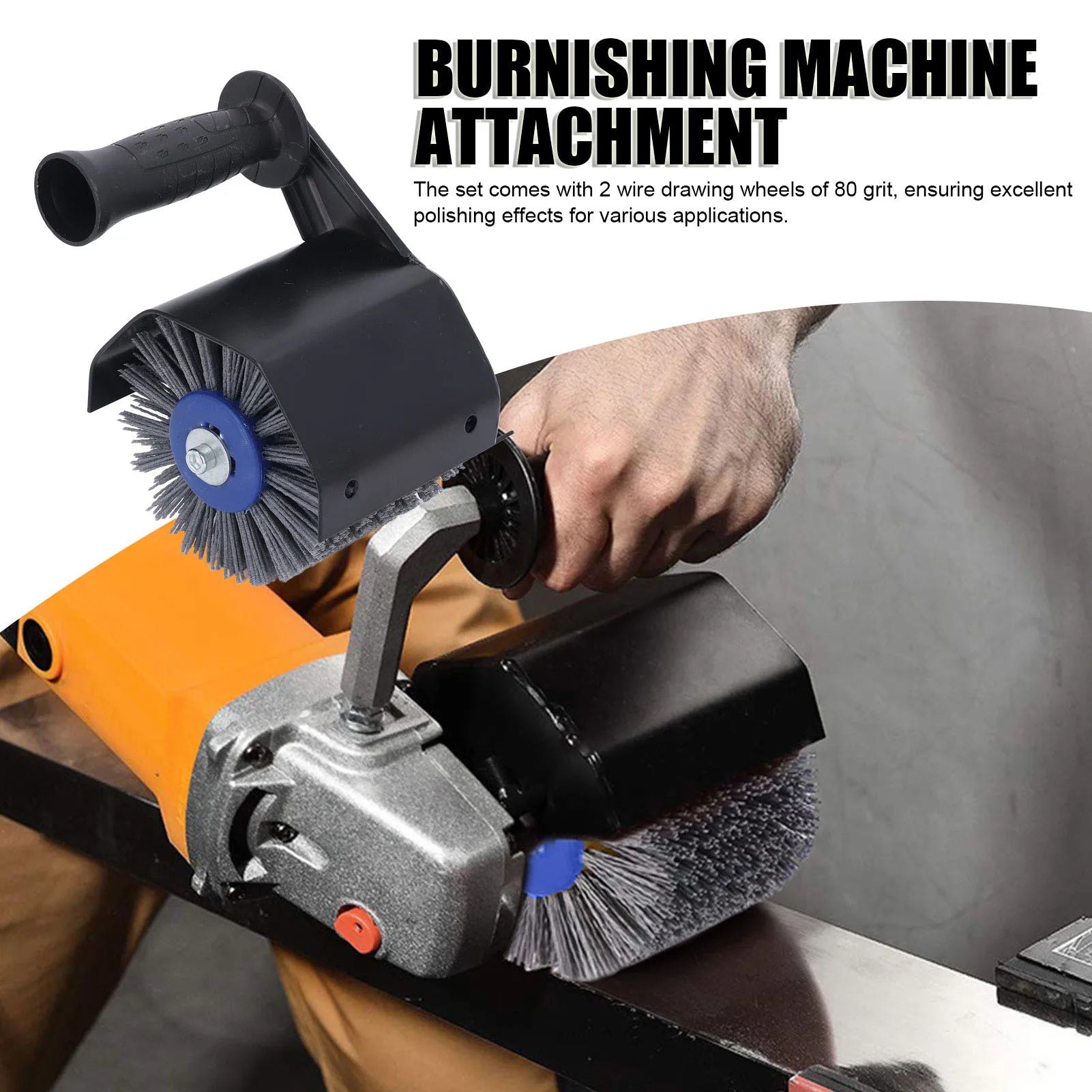 Wire Drawing Polishing M14 Efficiency Angle Grinder Polisher