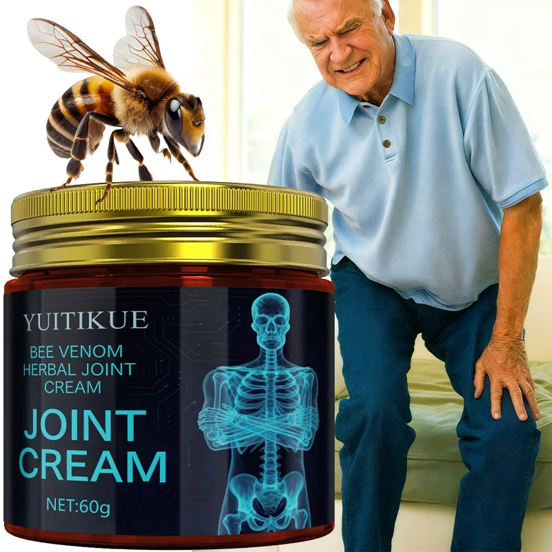 YUITIKUE Bee Venom Herbal Joint Cream 60g | Multi-Joint Care Herbal Joint Cream Zpaxo