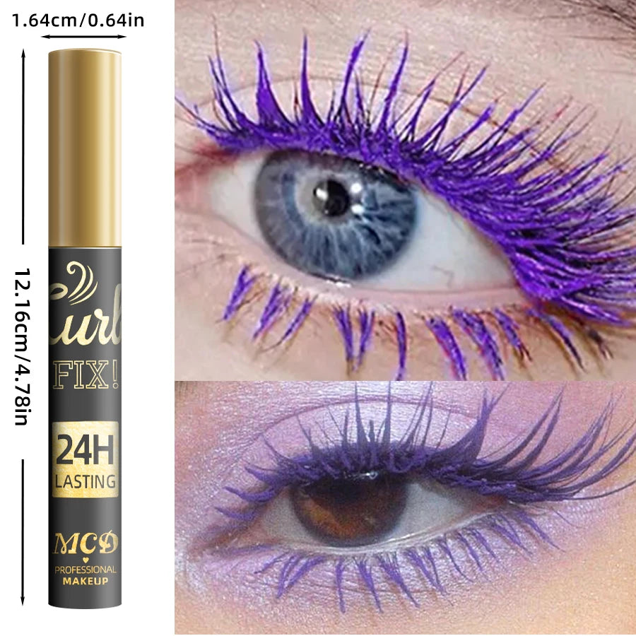 Colorful Curling Mascara Waterproof Fast Drying Eyelashes Extension