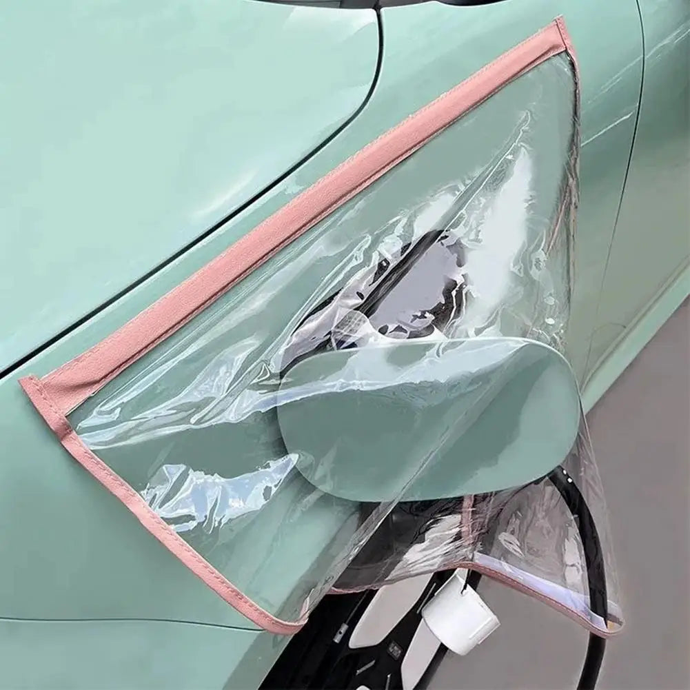 Electric Car Charging Port Rain Cover – Waterproof EV Charger Guard EV Charger Cover Zpaxo D
