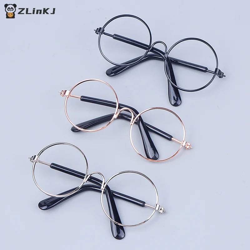 DIY Dolls Dressing Accessories Glasses 3 Round Frame Lensless Eyewear Zpaxo