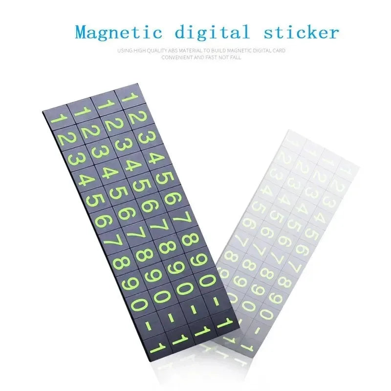 Temporary Parking Card with Phone Number Display | 1–4 Pack