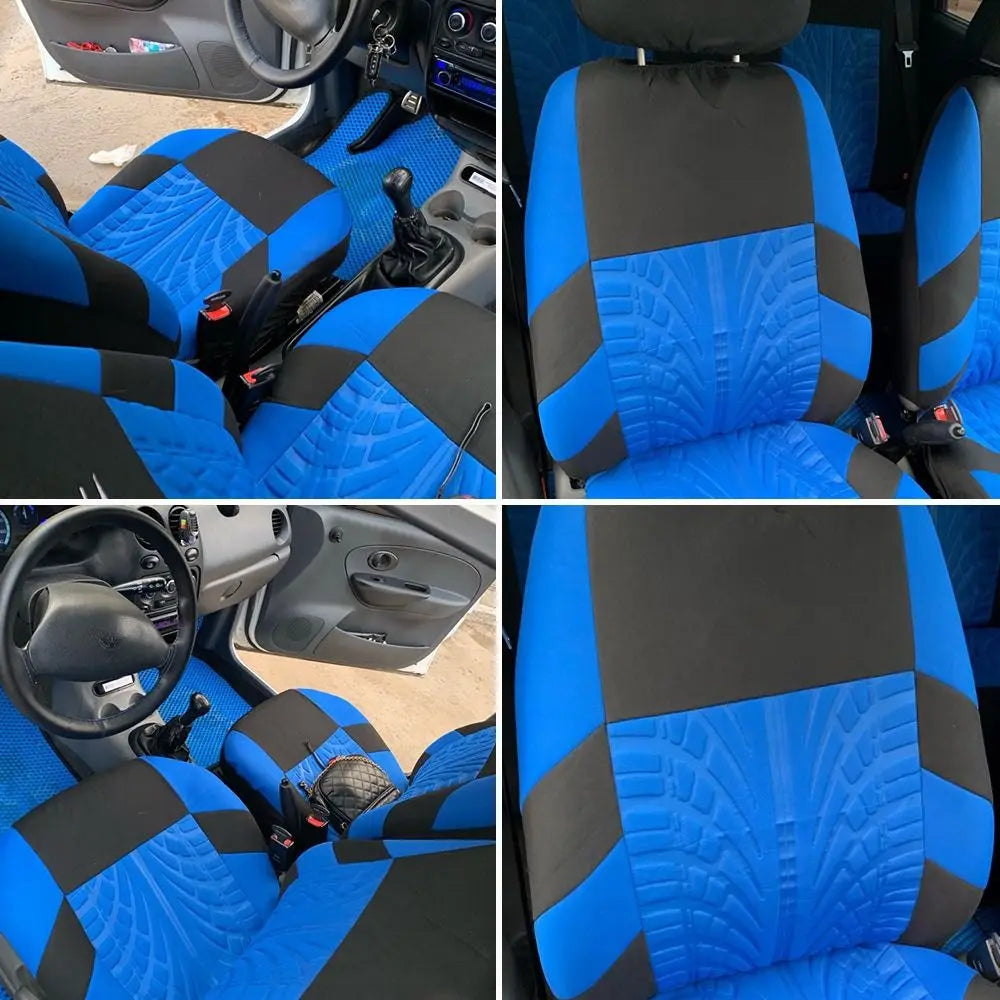 Car Accessories Front Chair Seat Tire Track Interior Protector Cover Zpaxo
