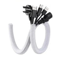 Cord Protector Wire Loom Tubing Cable Sleeve Split Sleeving for USB Cable Power Cord Audio Video Cable TV PC Computer Home Auto Zpaxo 2m White