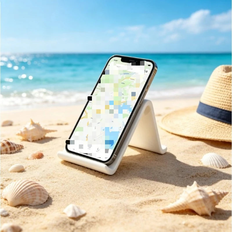 Simple White Desktop Phone Holder Portable Stand All Mobile Phones