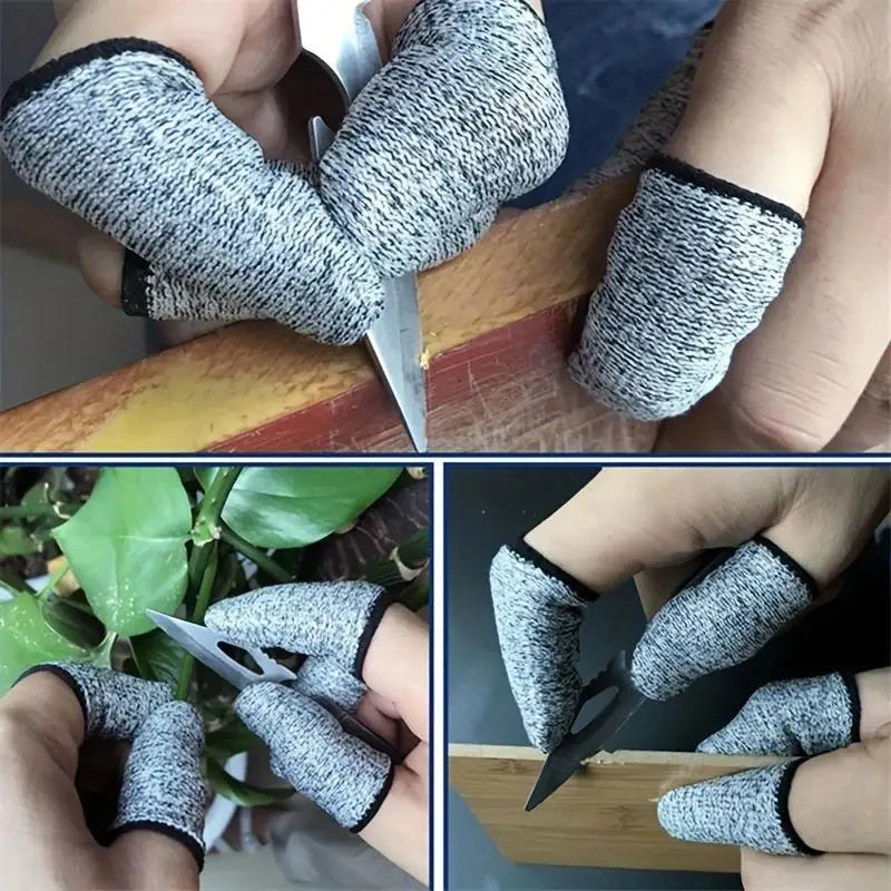 Anti-cut Finger Covers Level 5 Safety Flexible Fingertip Gloves Zpaxo