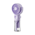 Portable Handheld Fan Mini Humidifier Fans USB Rechargeable Hanging