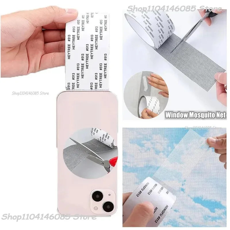 Window Screen Fly Screen Mosquito Repair Tape EasytoApply Waterproof Keep Mosquitoes Out with Our Anti-Insect Self-Adhesive Mesh Zpaxo
