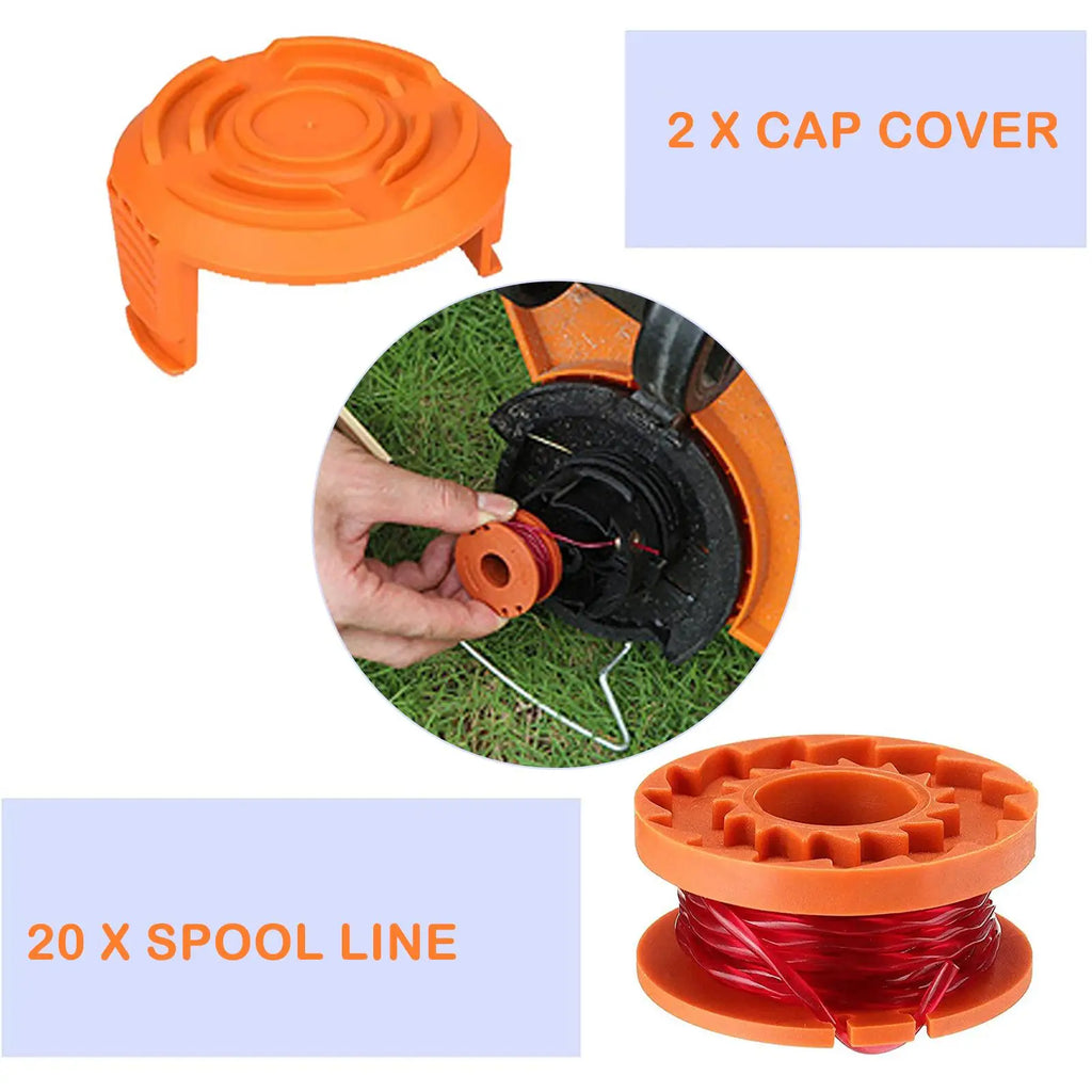 Worx WA0010 Replacement Trimmer Spool Line 20-Pack Trimmer Spool Line Zpaxo