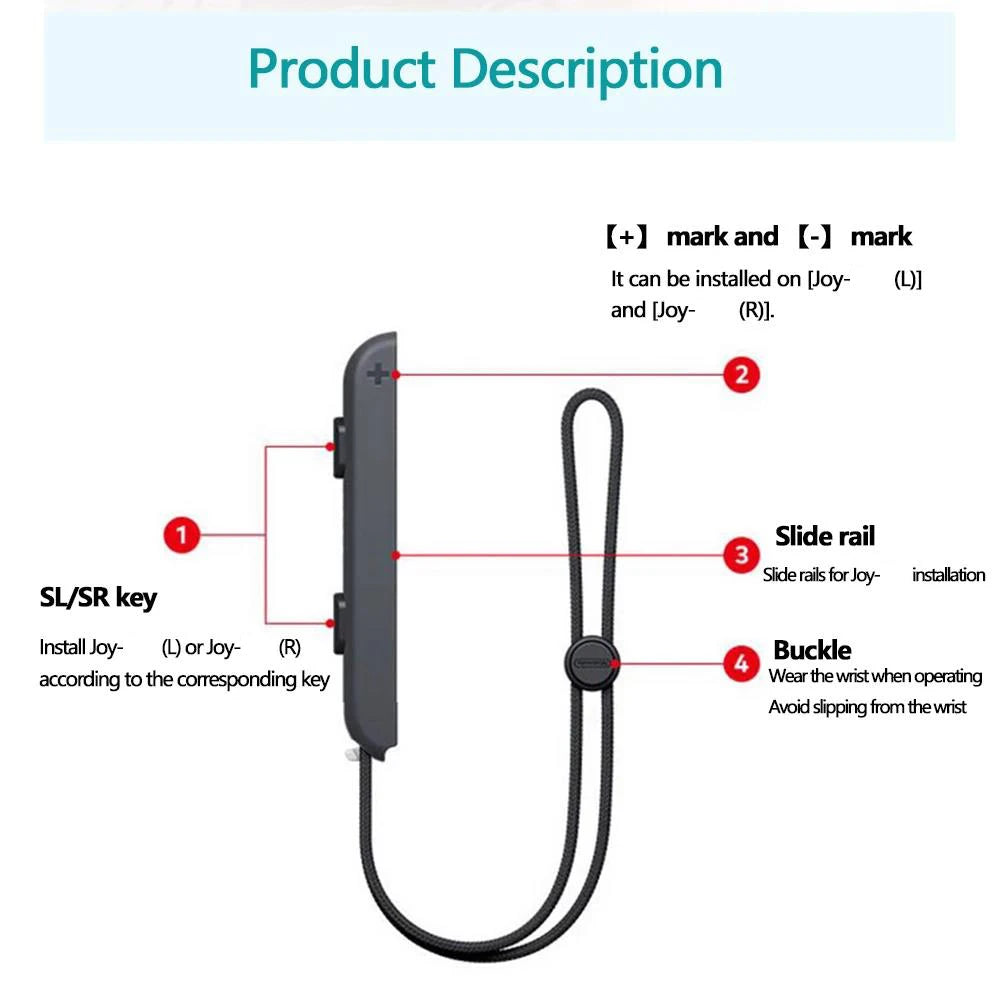Wrist Strap For Nintend Switch/OLED Gamepad Controller Gamepad Hand Rope For Joy-con Wrist Strap Laptop Video Games Accessories Zpaxo