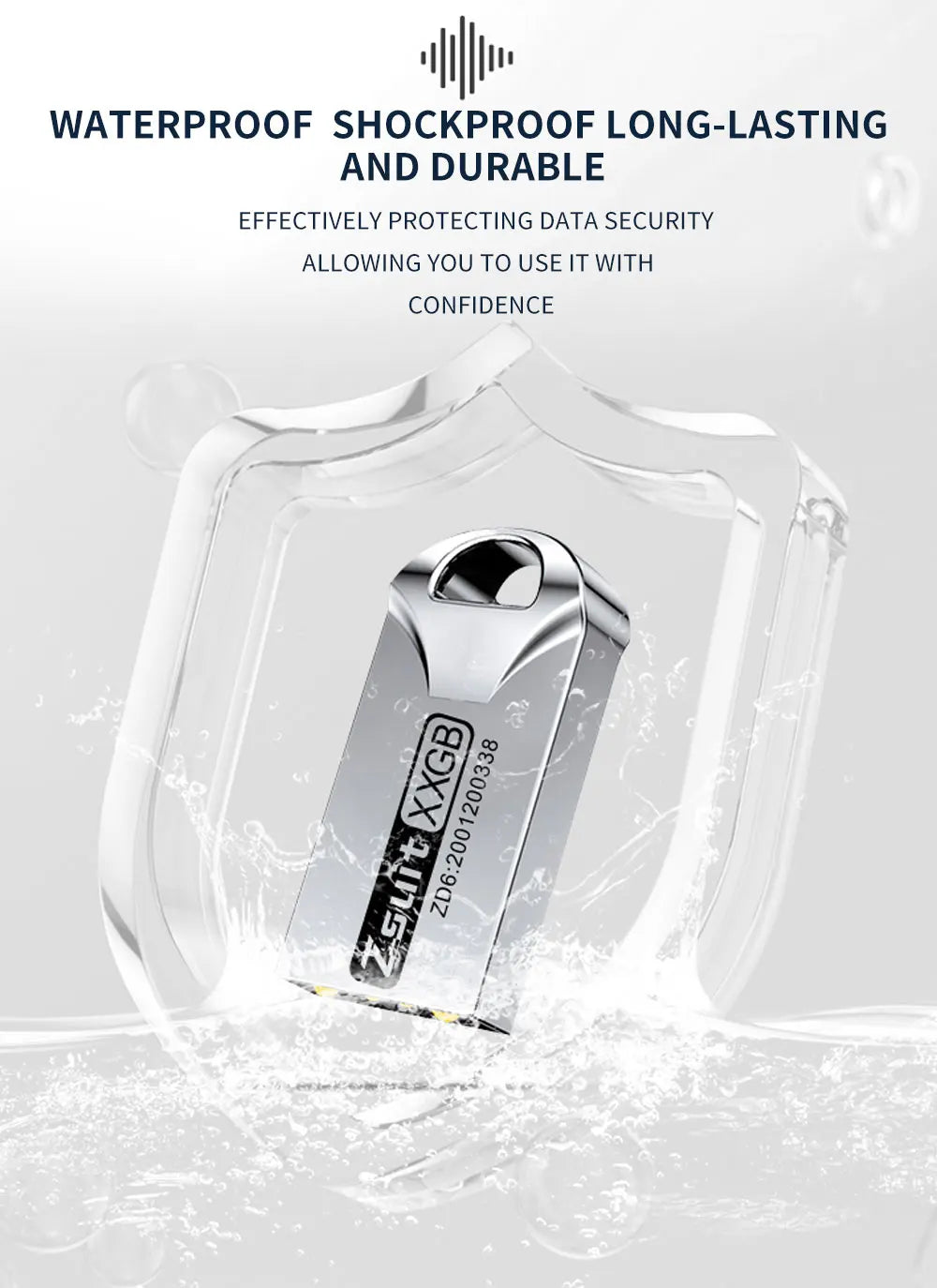 Zsuit 10pcs Waterproof Metal USB Flash Drive 64GB Pendrive Flash Disk 128G Usb 3.0 Memory Stick USB 2.0 Free Logo Mini U Disk Zpaxo
