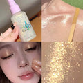 Pearlescent Glitter Spray Shimmer Oil Lasting Shine Champagne Contour
