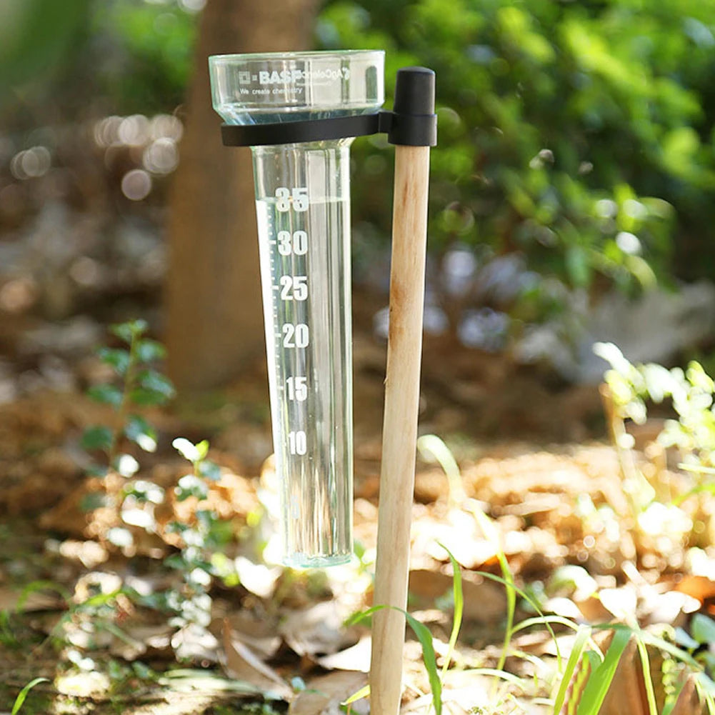 Garden Outdoor Yard Rainfall Measurement Up Rainwater Gauge Rain