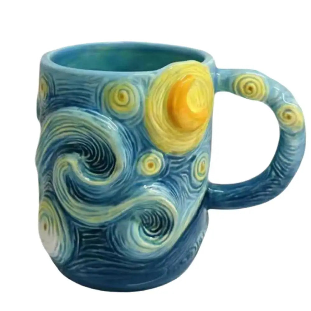 Coffee Mug 13-Ounce Dishwasher Drinkware Famous Painting Mugs for Milk Cocoa Wine Juice Beer Kitchen Cafe Restaurant Home Zpaxo China Mainland A Standard