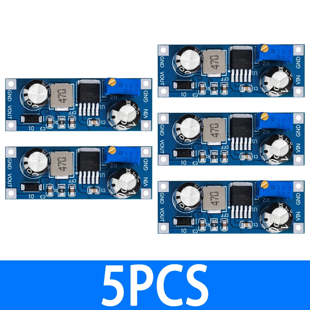 5V-80V 7A XL7015 DC-DC Step-down Buck Converter Module LM2596 Zpaxo 5PCS