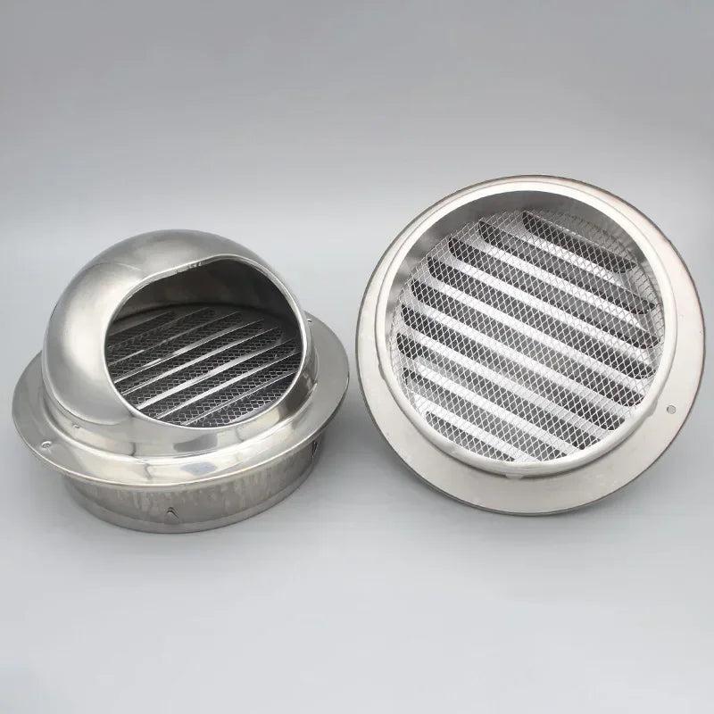 304 Stainless Steel Air Vent Round Wall Outlet Cover Ventilating Fan
