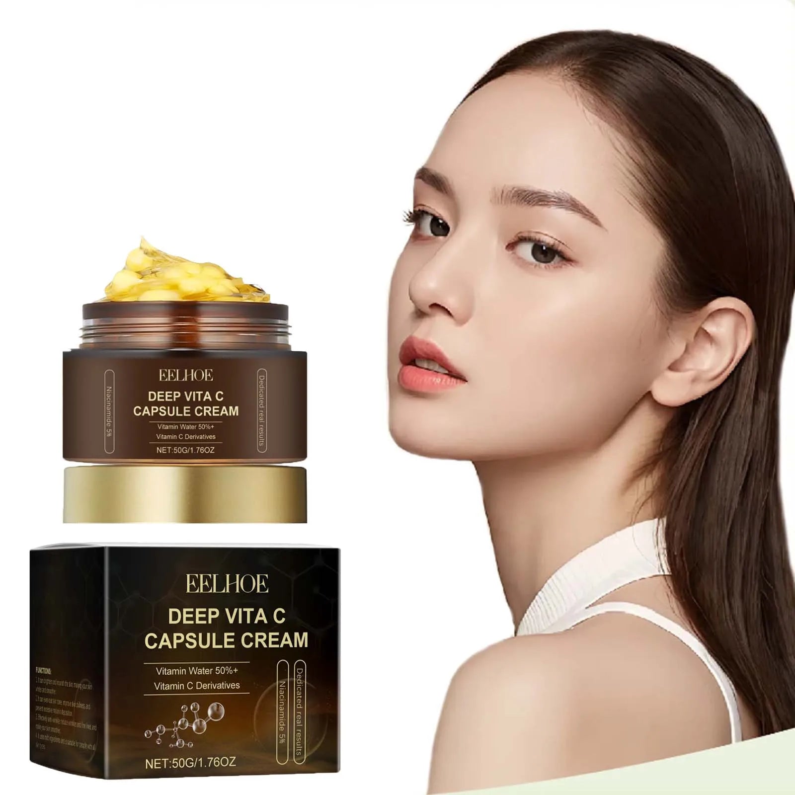 Eelhoe Niacinamide Vitamin C Cream – Brighten & Fade Dark Spots Brightening Face Cream Zpaxo