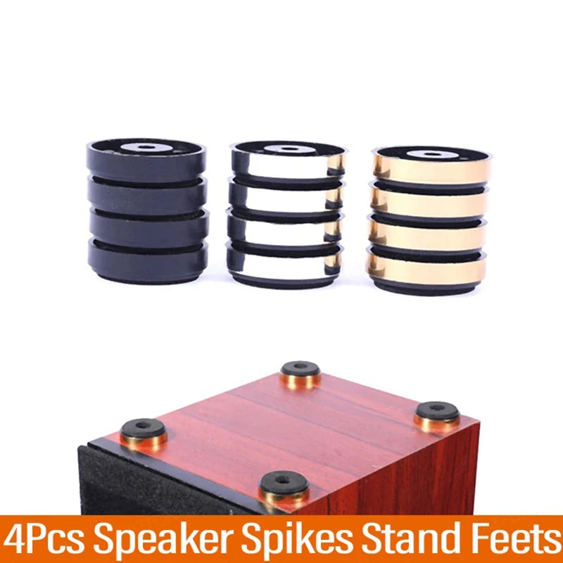 4Pcs/Set Speakers Repair Parts DIY For Home Theater Sound System Speaker Audio Active Speakers Shock Absorbing Pads Accessories Zpaxo