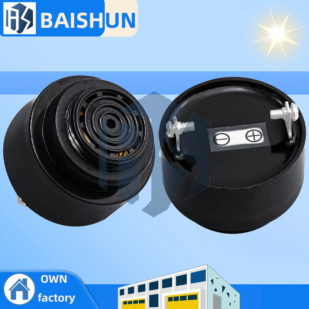 SFM380 Active Buzzer 12V 24V 4310 Piezoelectric DC Speaker Car Dedicated Continuous Sound Voice SFM380 Active Buzzer 12V 24V 43 Zpaxo