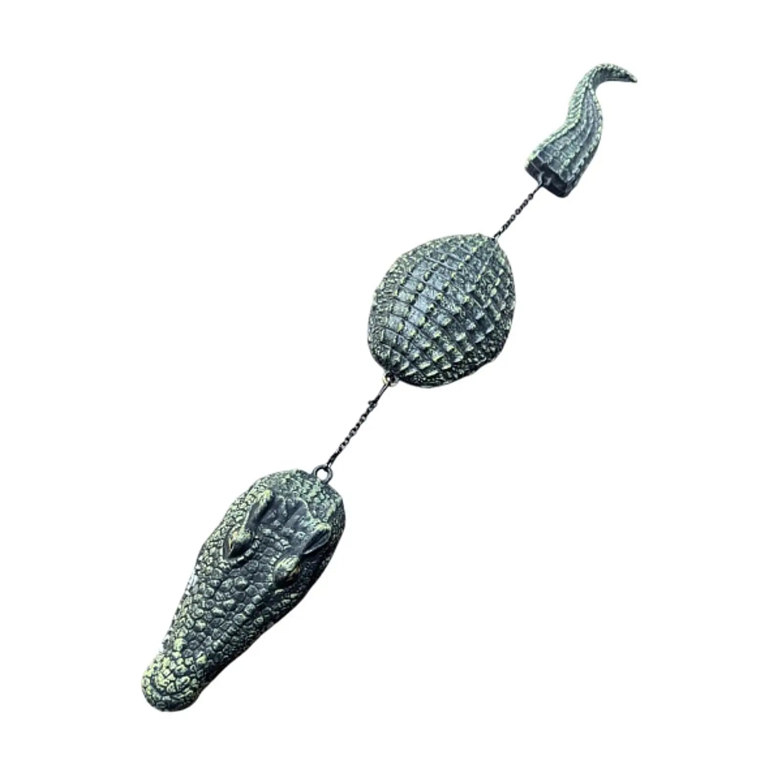 Pool Floating Crocodile Decoy Deterrent Ducks Realistic Alligator Zpaxo