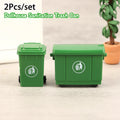 1 12 Scale Dollhouse Miniature Trash Bin Toy Simulation Garbage Can Zpaxo One size