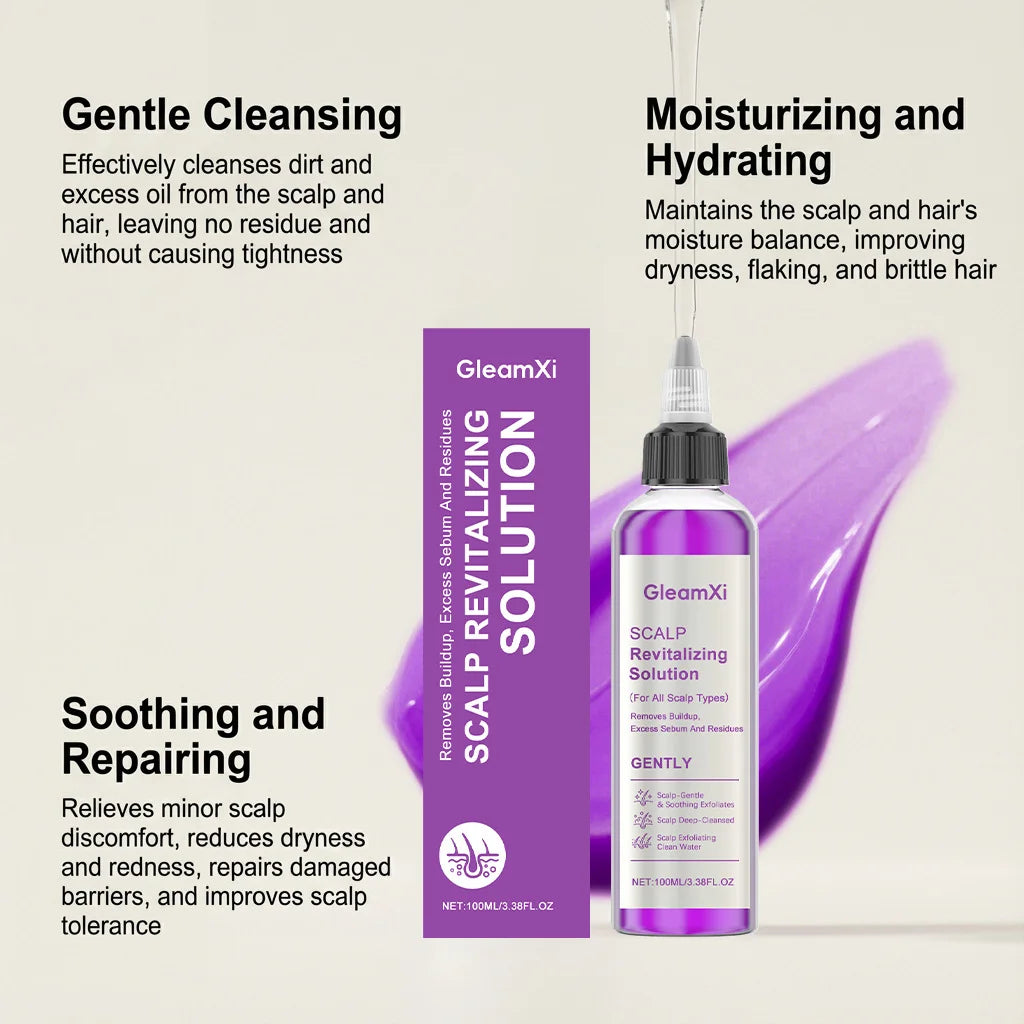 GleamXi Scalp Cleansing Shampoo – Dandruff & Oil Control Scalp Care Shampoo Zpaxo