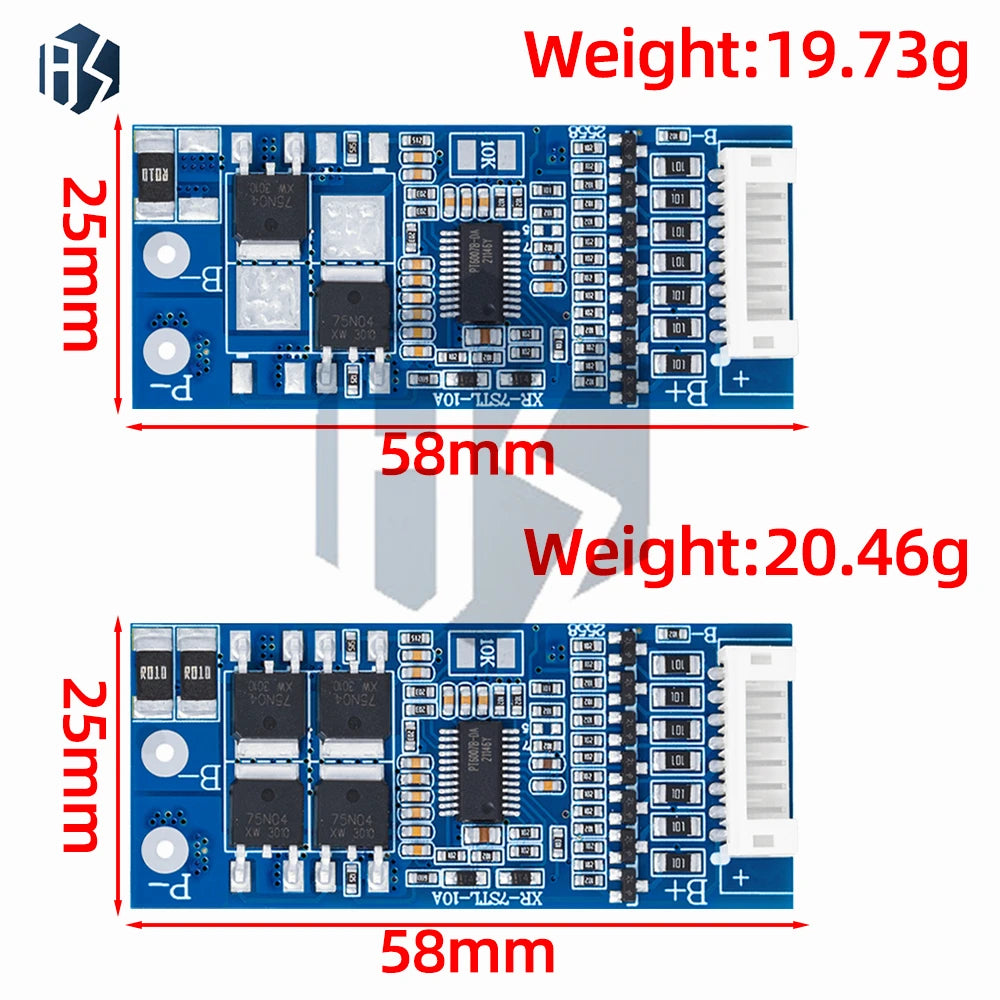 7S LiFePO4 BMS Protection Board 3 2V-22 4V 5A 10A Cell Balancing Zpaxo