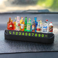 DIY Wine Bottle Parking Card – Phone Number Display Plate