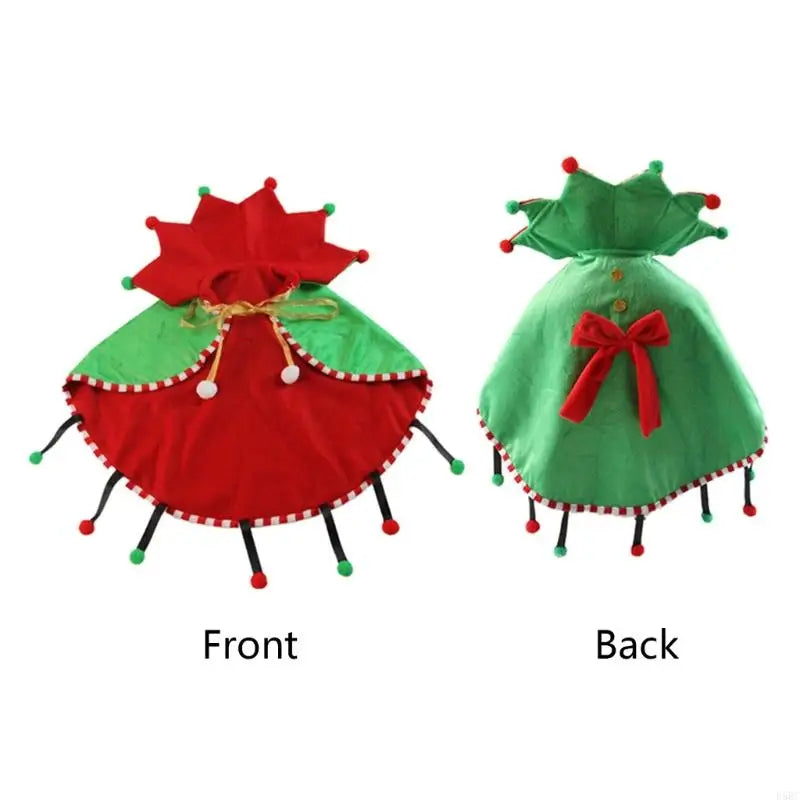 Christmas Pet Wrap Ventilated Fabric Holiday Party Costume Small