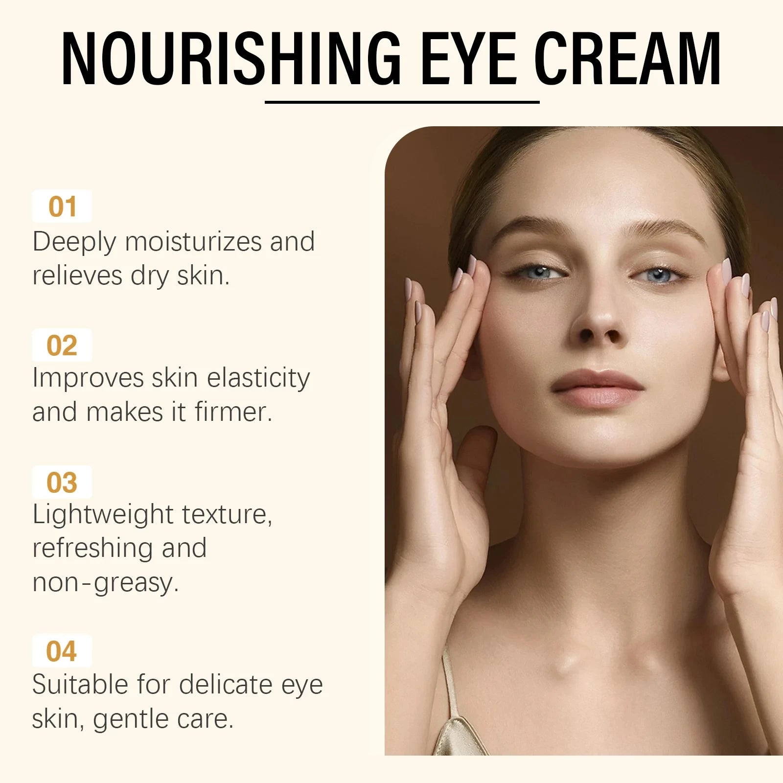 Hoygi 5D Peptide Eye Cream – Dark Circles & Anti-Wrinkle Peptide Eye Cream Zpaxo